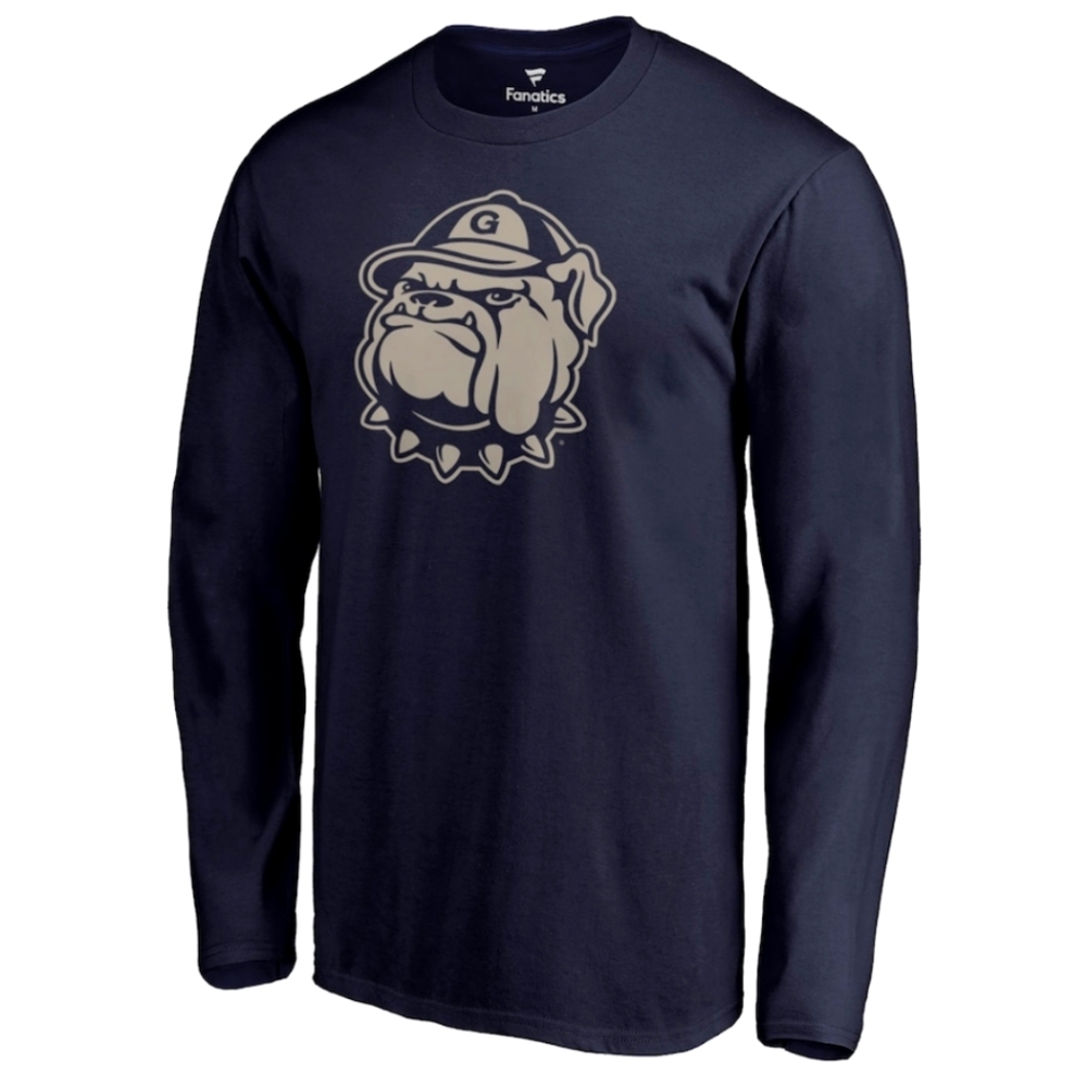 Georgetown Hoyas Primary Team Logo Long Sleeve T-Shirt - Navy
